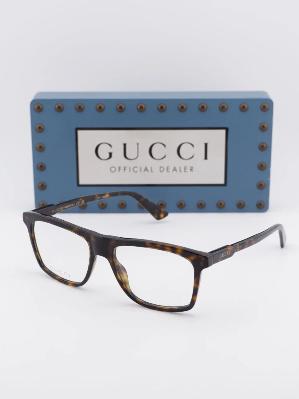 Gucci GG1820O 002 Square Eyeglasses - Havana 55mm